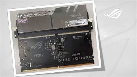 Asus develops a DDR4 to DDR5 adapter card .